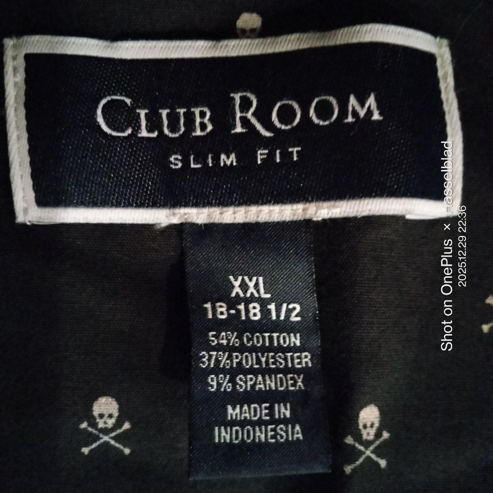 Club Room Black Slim Fit Shirt